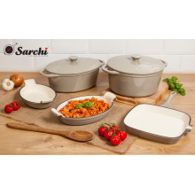 Ensemble de cuisine en fonte d&#39;origine Isarchi 7pcs